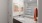 brightly lit bathroom
